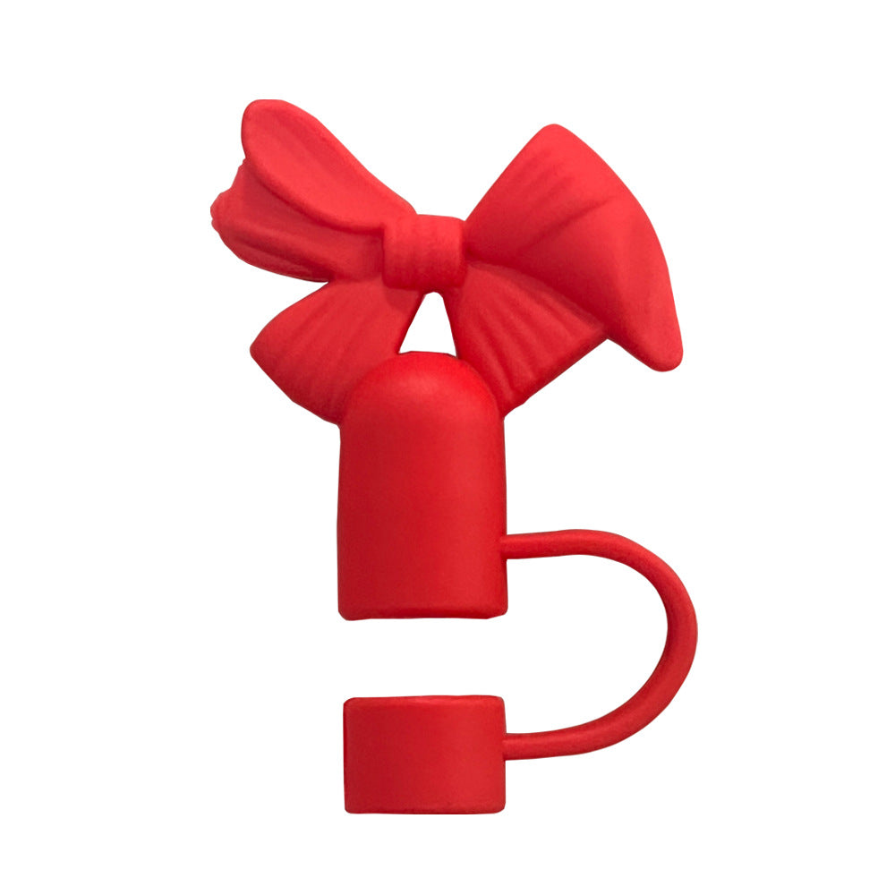 Bow Straw Topper Fits 10mm Large Tumbler Straws Cute Reusable Dust Cap