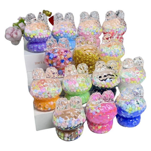 Labubu Oil-Filled Liquid Sand Figure Desk Decor Toy