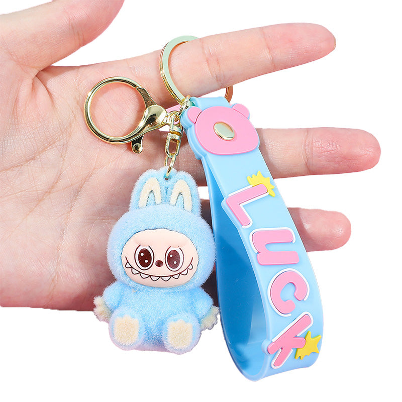 Labubu Silicone Keychain With Various Character Designs