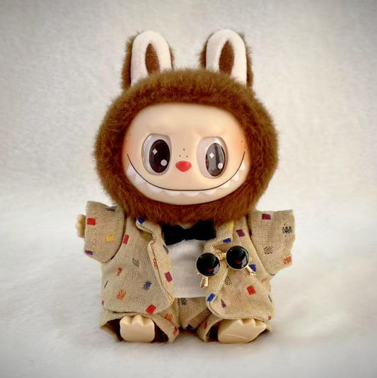 17cm Labubu 4-Piece Apparel Set Outfit Changeable Costume