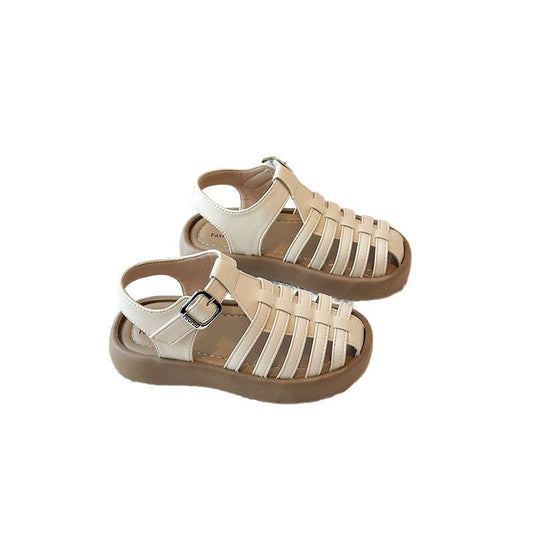 Kids' Crisscross Strap Sandals with Buckle Closure for Comfort