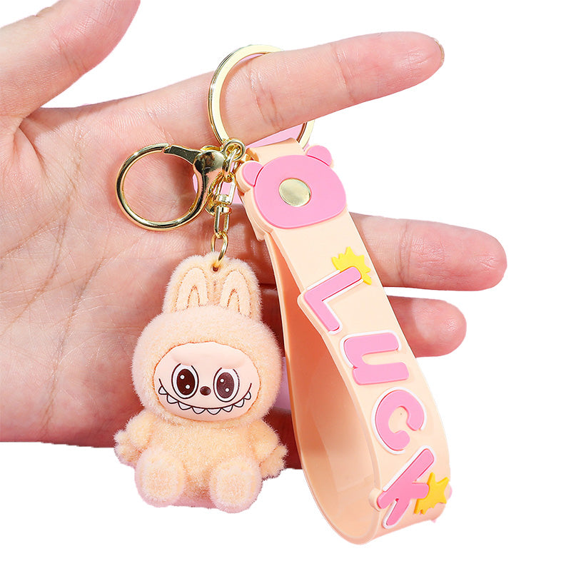 Labubu Silicone Keychain With Various Character Designs
