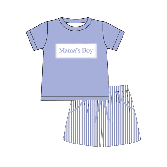 Mama’s Boy & Mama’s Girl Smocked Embroidery Kids Collection – Summer Mother’s Day Outfit Set & Bubble Romper