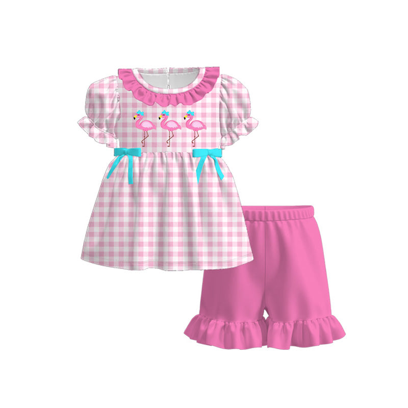 2026 Spring & Summer Flamingo Gingham Print Collection