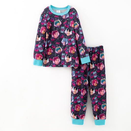 Boys Fall Kpop Demon Hunter SAJA BOYS Pajamas Set