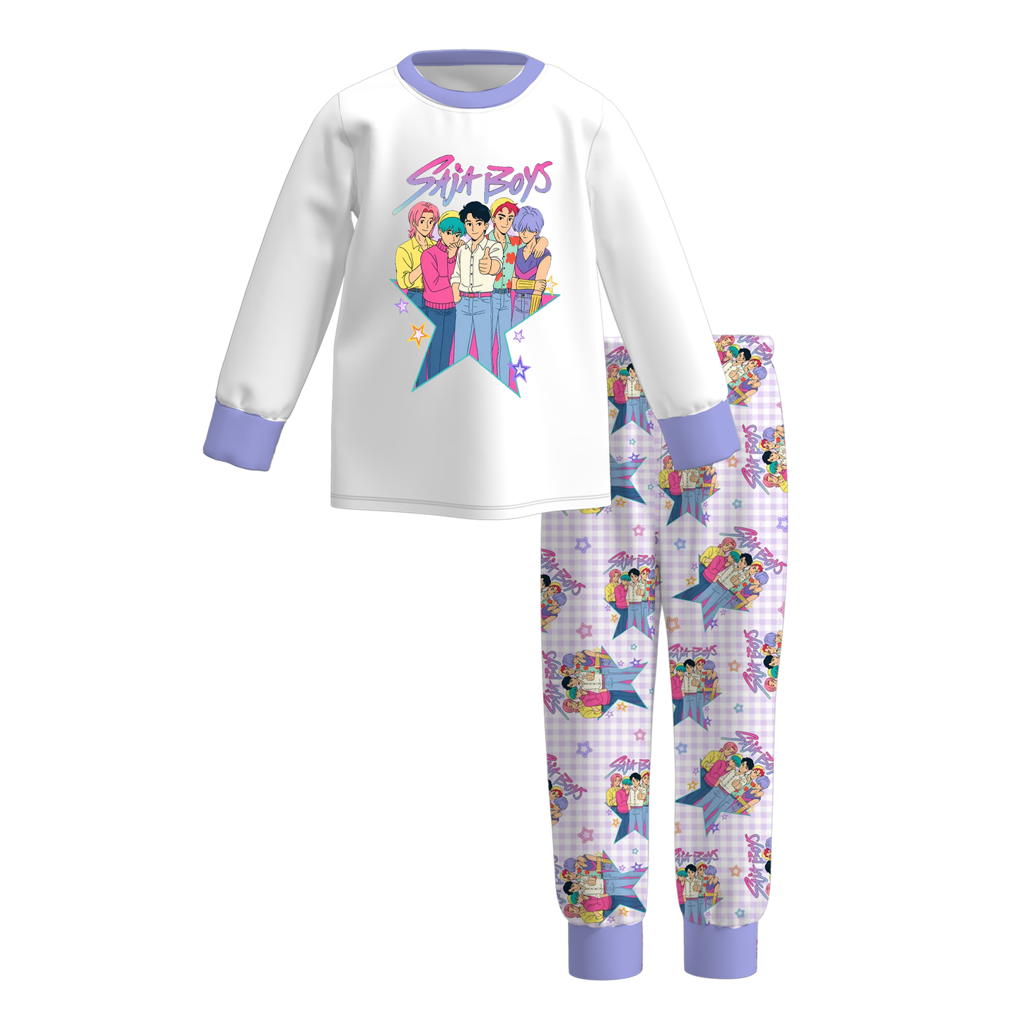 Boys Kpop Demon Hunters Pajamas Set Sleepwear Collection