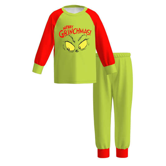 Christmas Family Matching Pajamas – Grinch Print