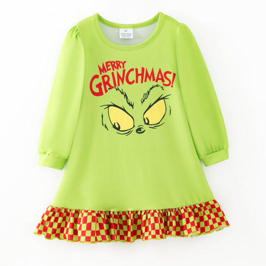 Kids Christmas Ginch Print Sleepwear Pajamas Collection
