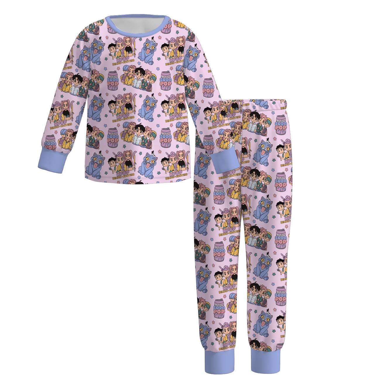 Girls Fall Winter Kpop Demon Hunter Pajamas Pant Set