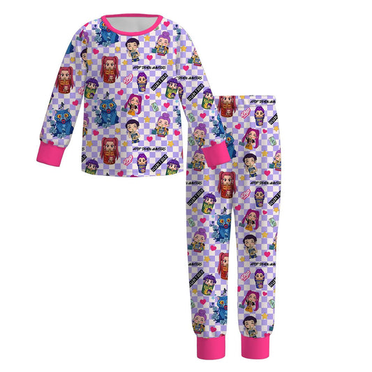 Girls Fall Winter Kpop Demon Hunter Pajamas Pant Set
