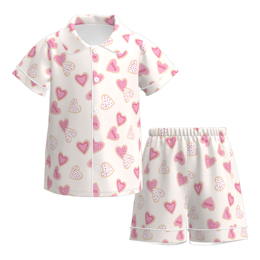 2026 Valentine's Day Summer Cartoon Short Pajamas Set
