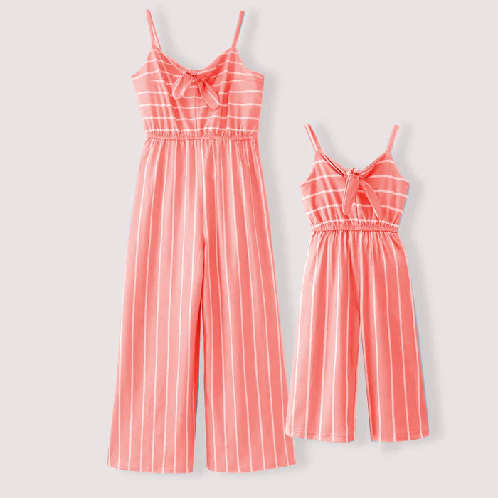 Mother's Day Mommy And Me Stripes Slip Jumpsuit