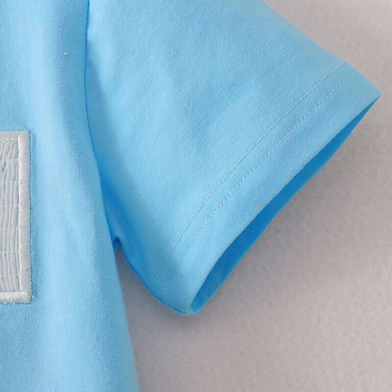 Boys Back To School Blue Pencil Smocked Short Set