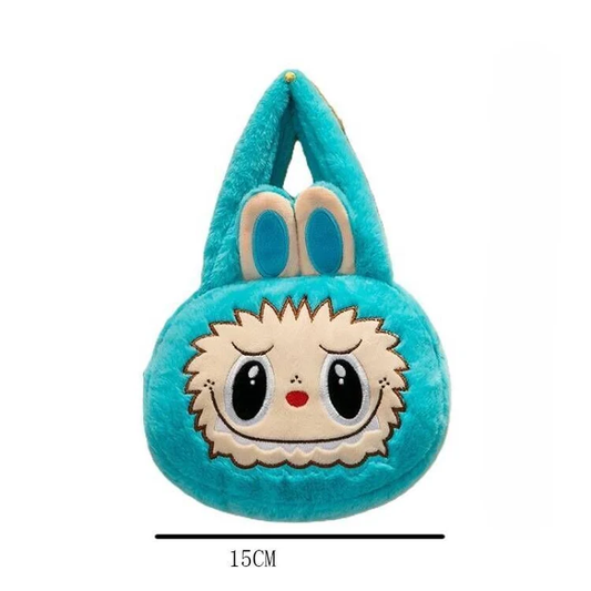 Labubu Plush Cartoon Cute Kids' Tote Bag Soft & Adorable Handbag Girls