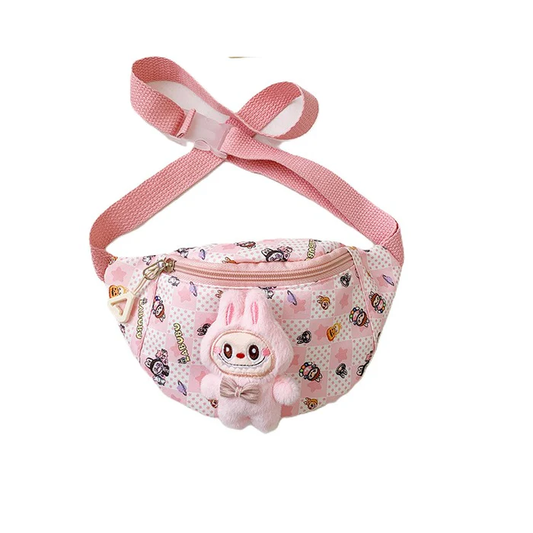Cute Labubu Plush Kids Crossbody Bag in Assorted Colors