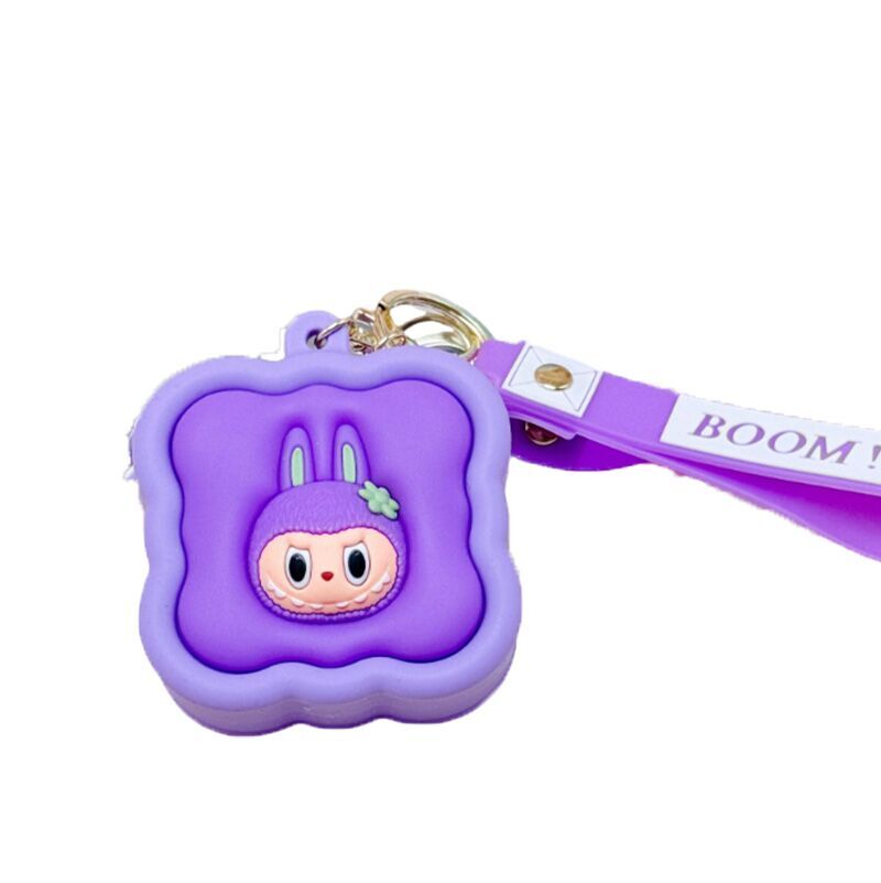 Lalabu Silicone Coin Purse Keychain Cute Gift Accessory & Decorative Keyring