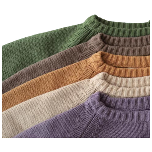 Cozy Kids Oversized Knit Sweater Unisex Toddler & Baby Pullover, Vintage Style Winter Warm Jumper