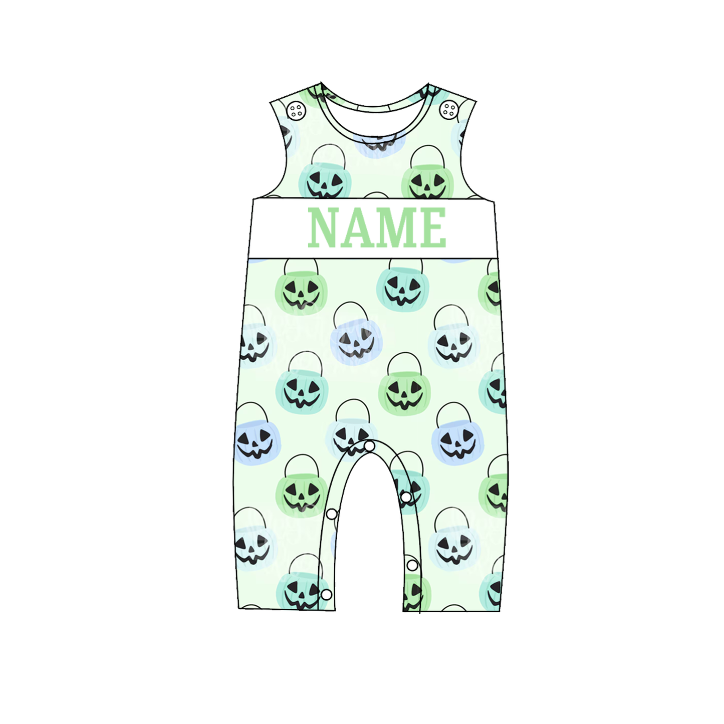 Girls Boys Halloween Pumpkin Custom Name Sibling Clothes