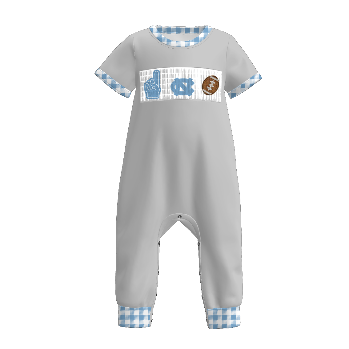 University of North Carolina Football Embroidered Matching Sibling Outfits