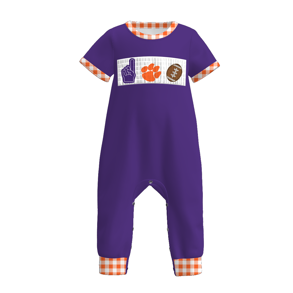 Clemson Football Embroidered Matching Sibling Outfits