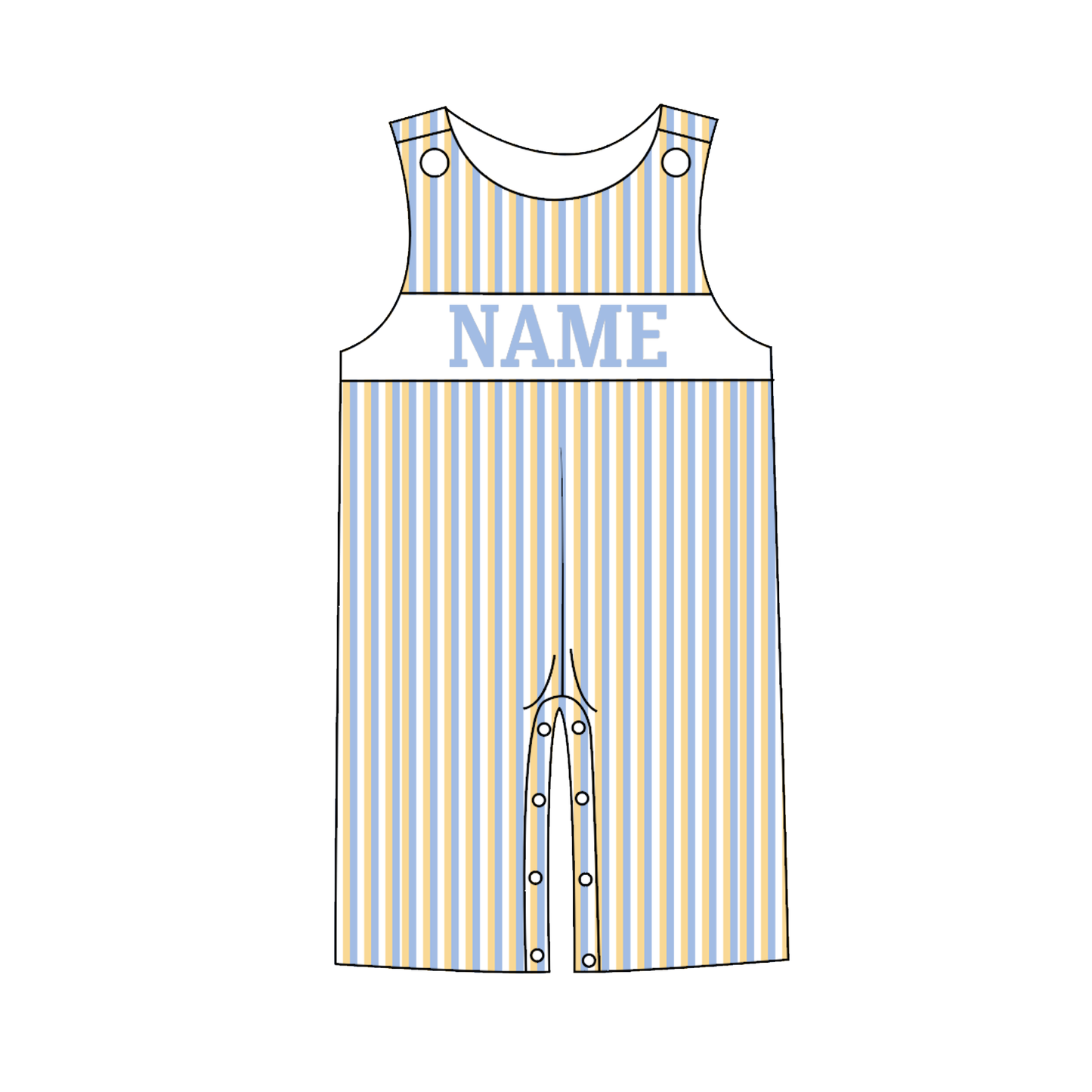 Kids Fall Custom Name Embroidery Floral Blue Stripes Sibling Clothes