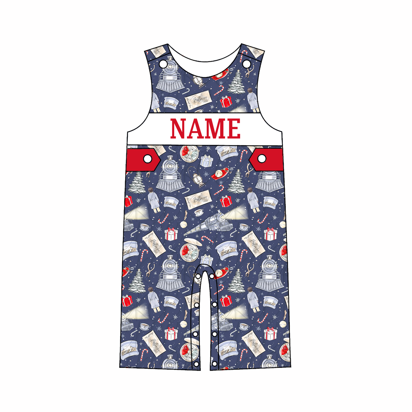 Kids Christmas CUSTOM NAME Embroidery Tree Gift Sibling Clothes