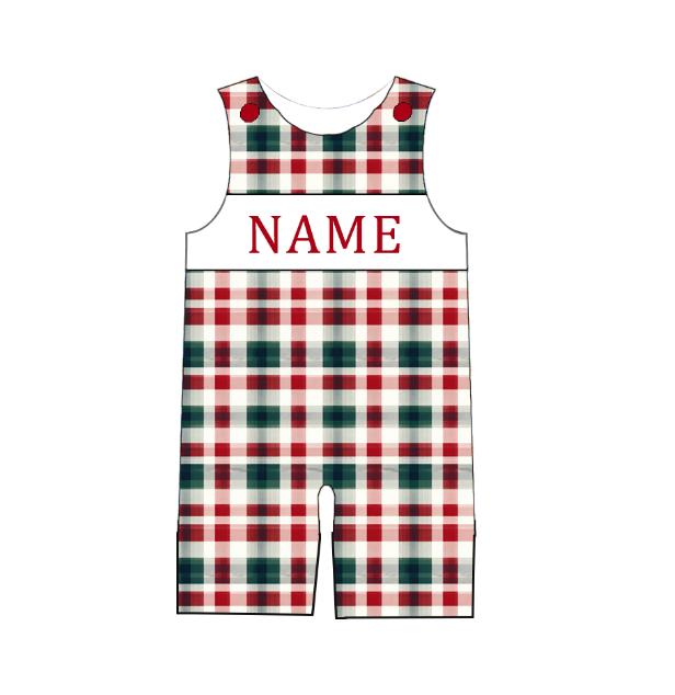 Christmas Smocked Collection Custom Name Holiday Outfits for Kids
