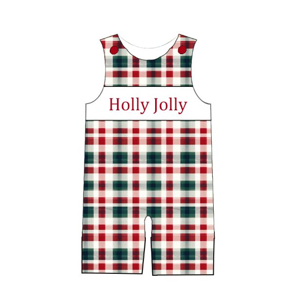 Christmas "Holly Jolly" Smocked Collection Holiday Outfits for Kids