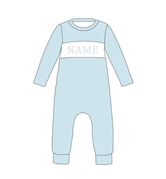 Kids Christmas Pink Blue Smocked Collection Custom Name Holiday Outfits