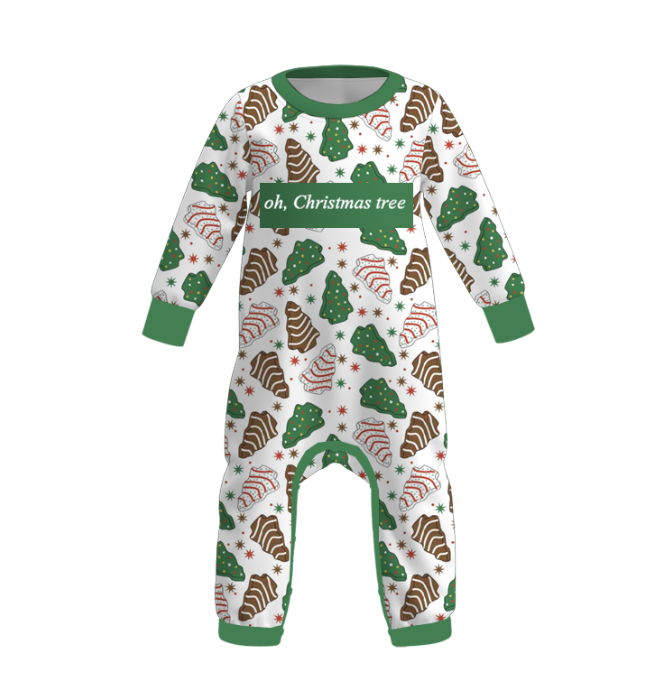 Kids Christmas "Oh Christmas Tree" Embroidered Outfits Collection