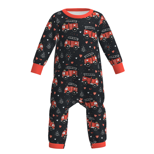 Valentine's Day Baby Boy Cute Print Romper Collection
