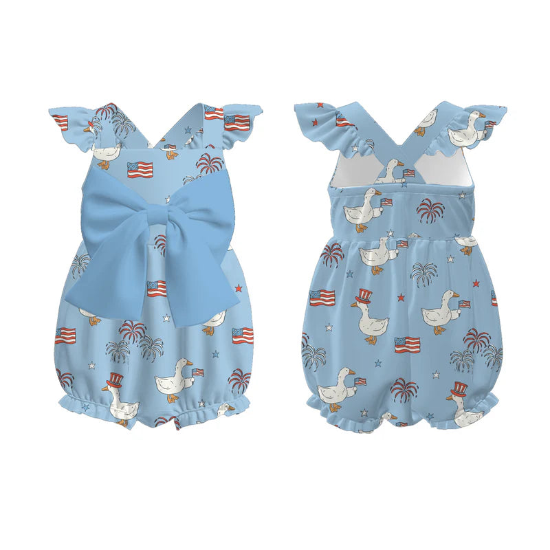 Sibling Summer Family July 4th Silly Goose Matching Clothes