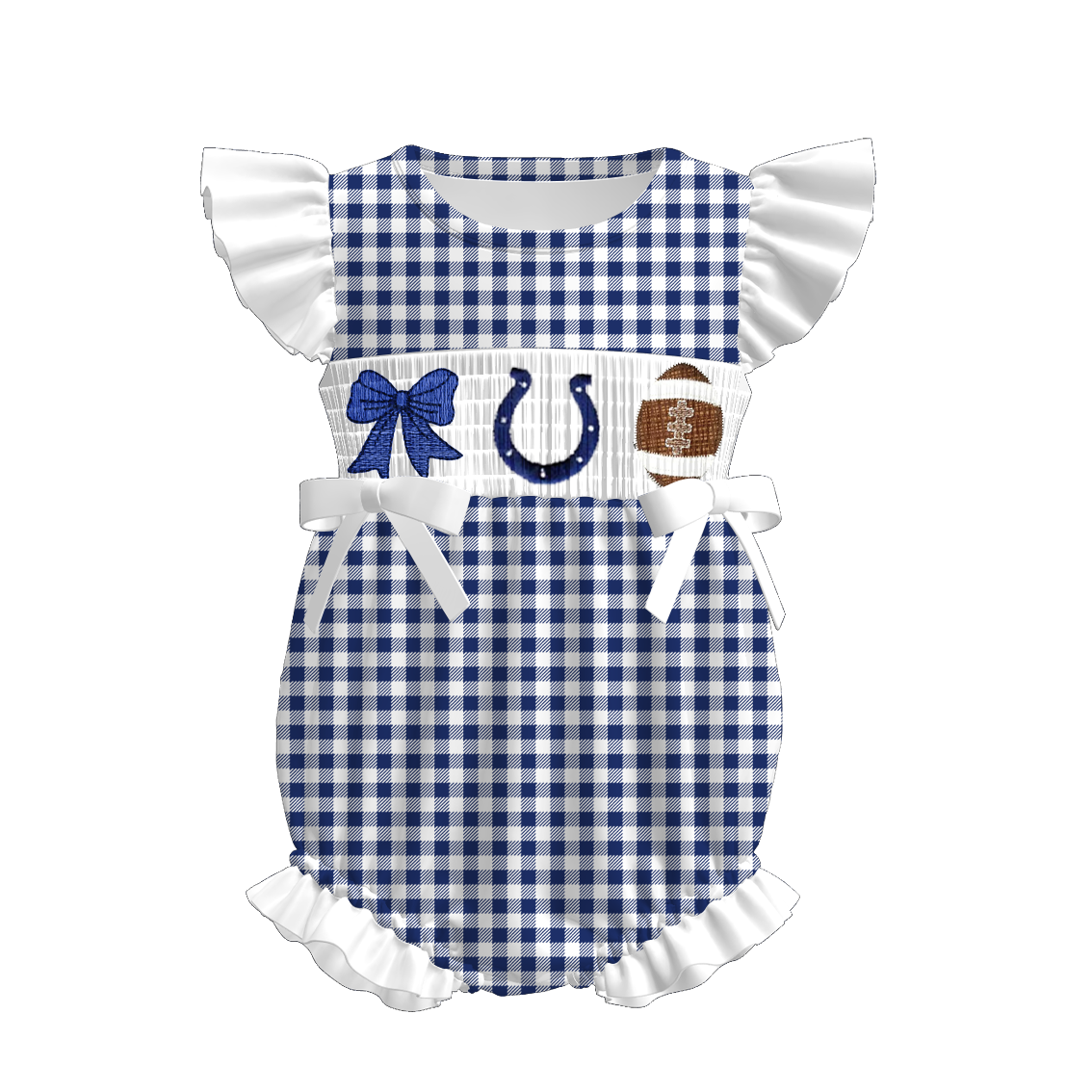 Indianapolis Football Embroidered Matching Sibling Outfits