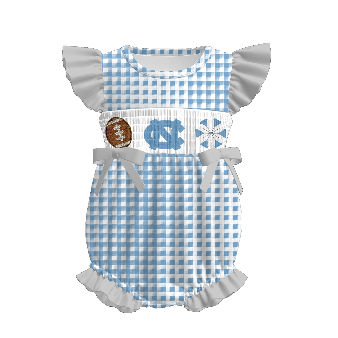 University of North Carolina Football Embroidered Matching Sibling Outfits