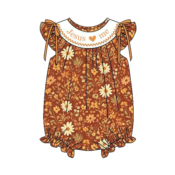 Faith-Inspired "Jesus Loves Me" Fall Collection | Girls Dress, Bell Bottom Set & Bubble Romper | Christian Autumn Boutique Outfit