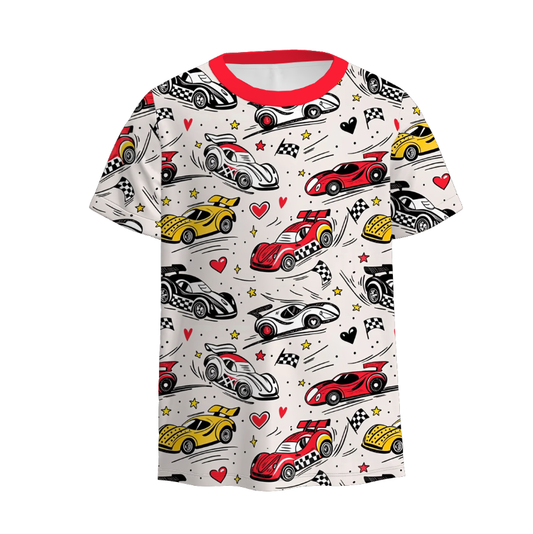 Boys Summer Cute Fashion Truck Car Silly Goose T-Shirt