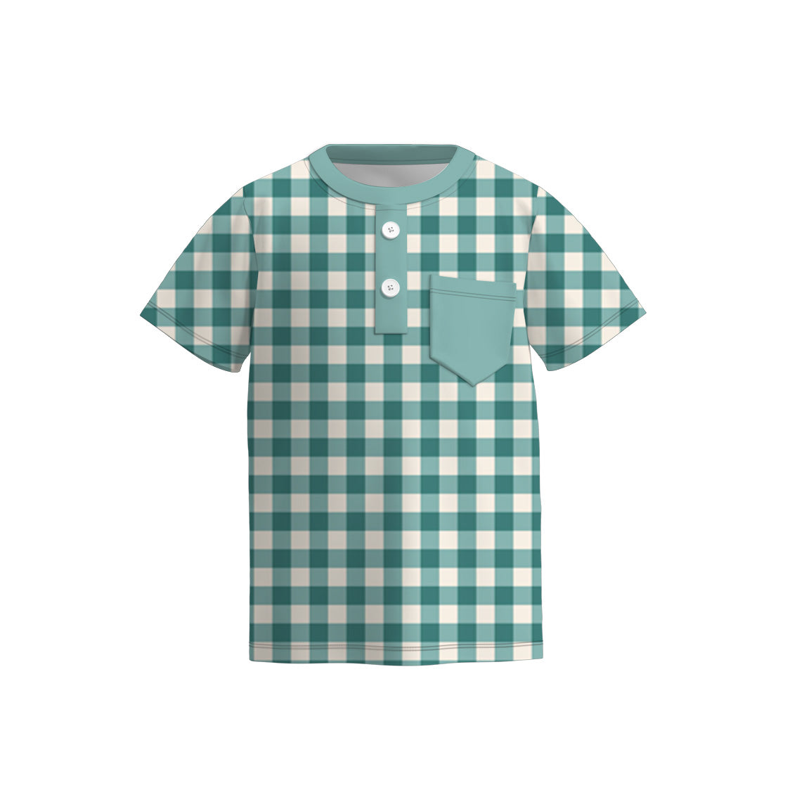 Kids Fall Autumn Green Pumpkin Plaid Dress Romper Top Sibling Clothes