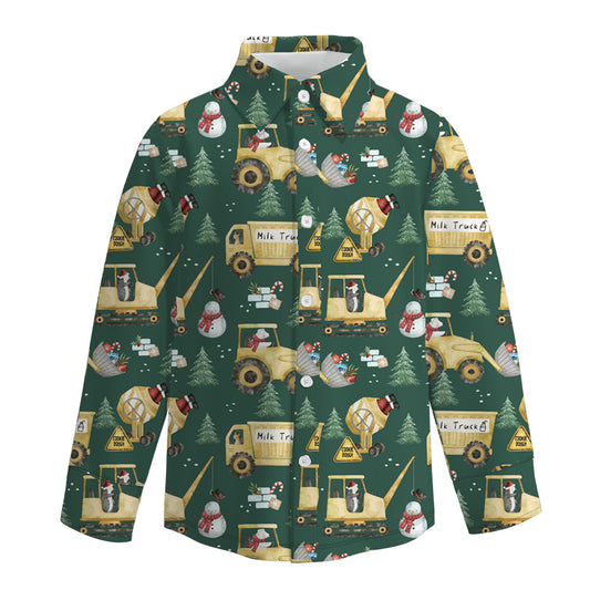 Boys Fall Winter Christmas Long Sleeves Shirt Collection