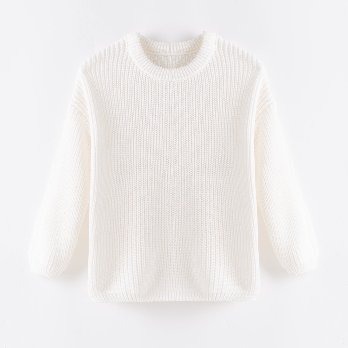 Girls’ Oversize Cozy Knit Sweaters – Fall/Winter Colors