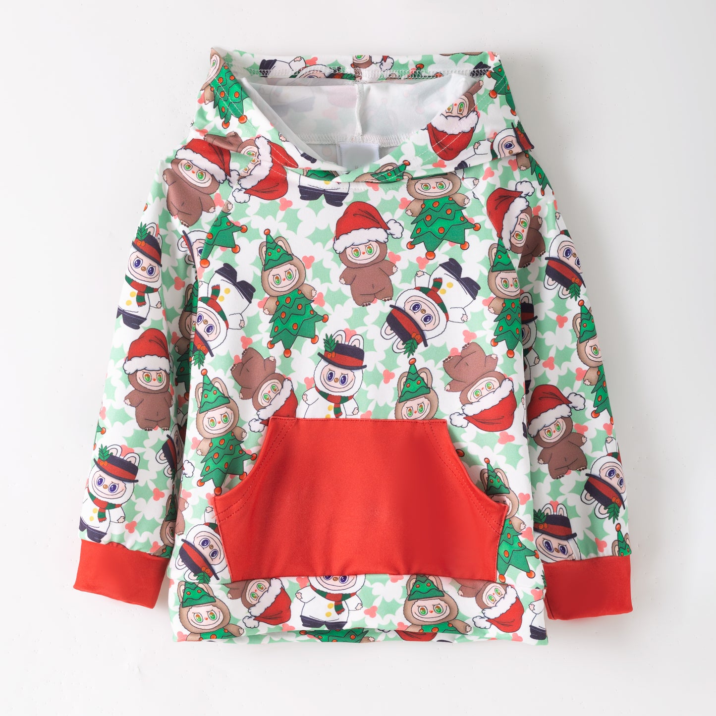 Christmas Girls’ Sweatshirt – Festive Holiday Pocket Hoodies
