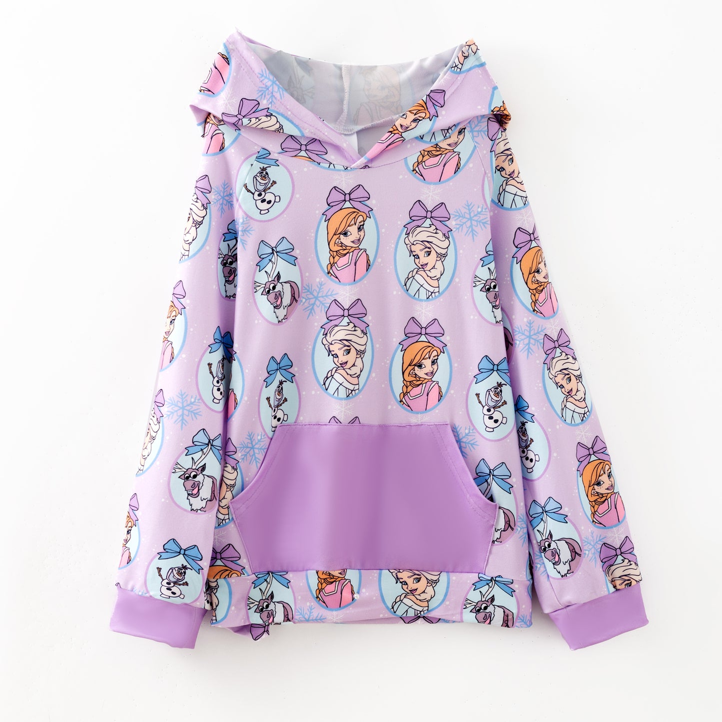 Girls 2025 Fall Kpop Demon Hunter Purple Dress & Hoodies
