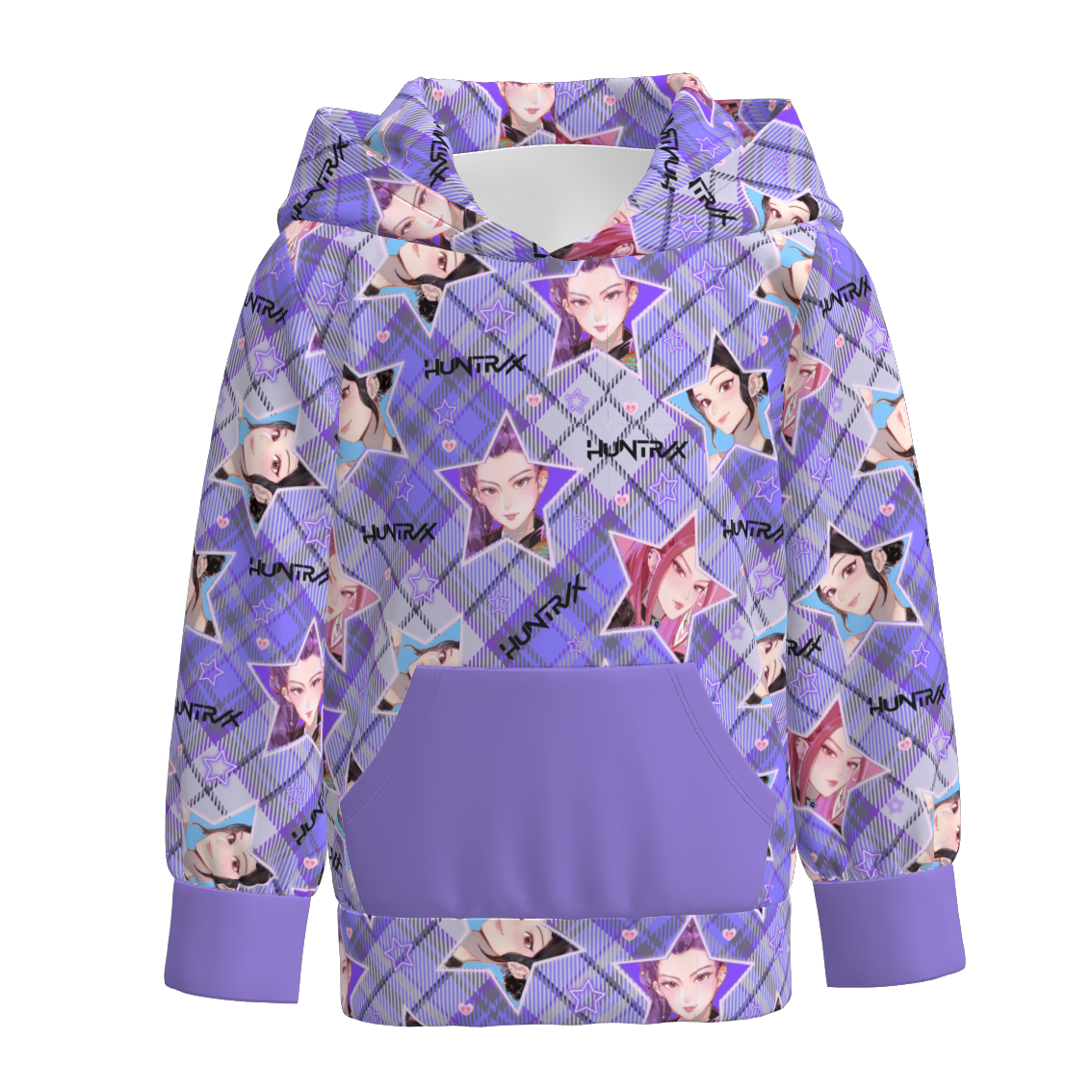 Girls Fall Kpop Demon Hunters Pocket Milk Silk Hoodies