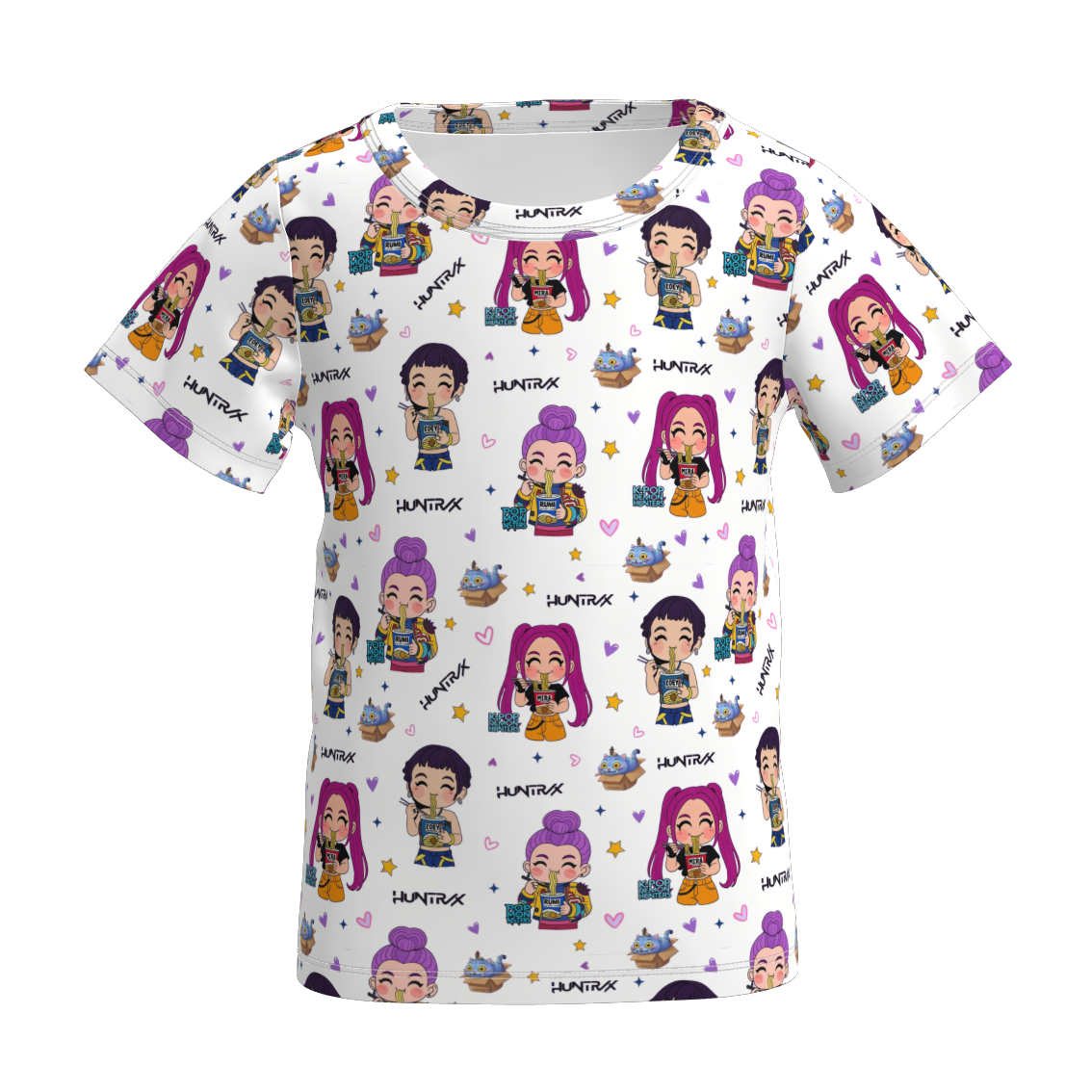 Girls Fall Kpop Demon Hunter Short Sleeves Top
