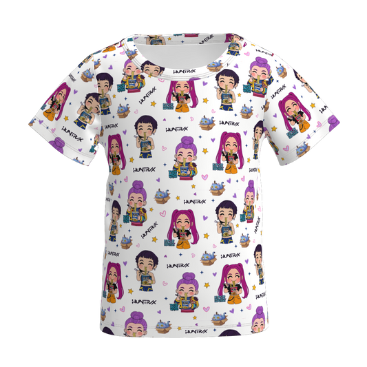 Girls Fall Kpop Demon Hunter Short Sleeves Top
