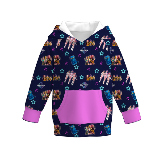 Girls Fall Kpop Demon Hunters Pocket Milk Silk Hoodies