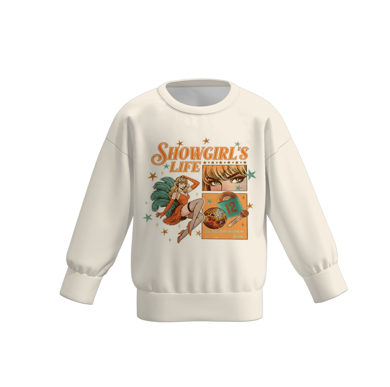 2025 Taylor Swift "SHOW GIRL" Print Mommy And Me Sweatshirt