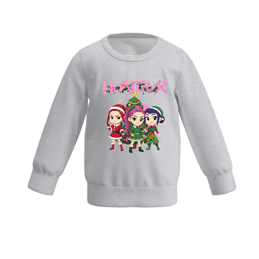 2025 Fall Kpop Demon Hunter Print Long Sleeves Sweatshirts For Kids