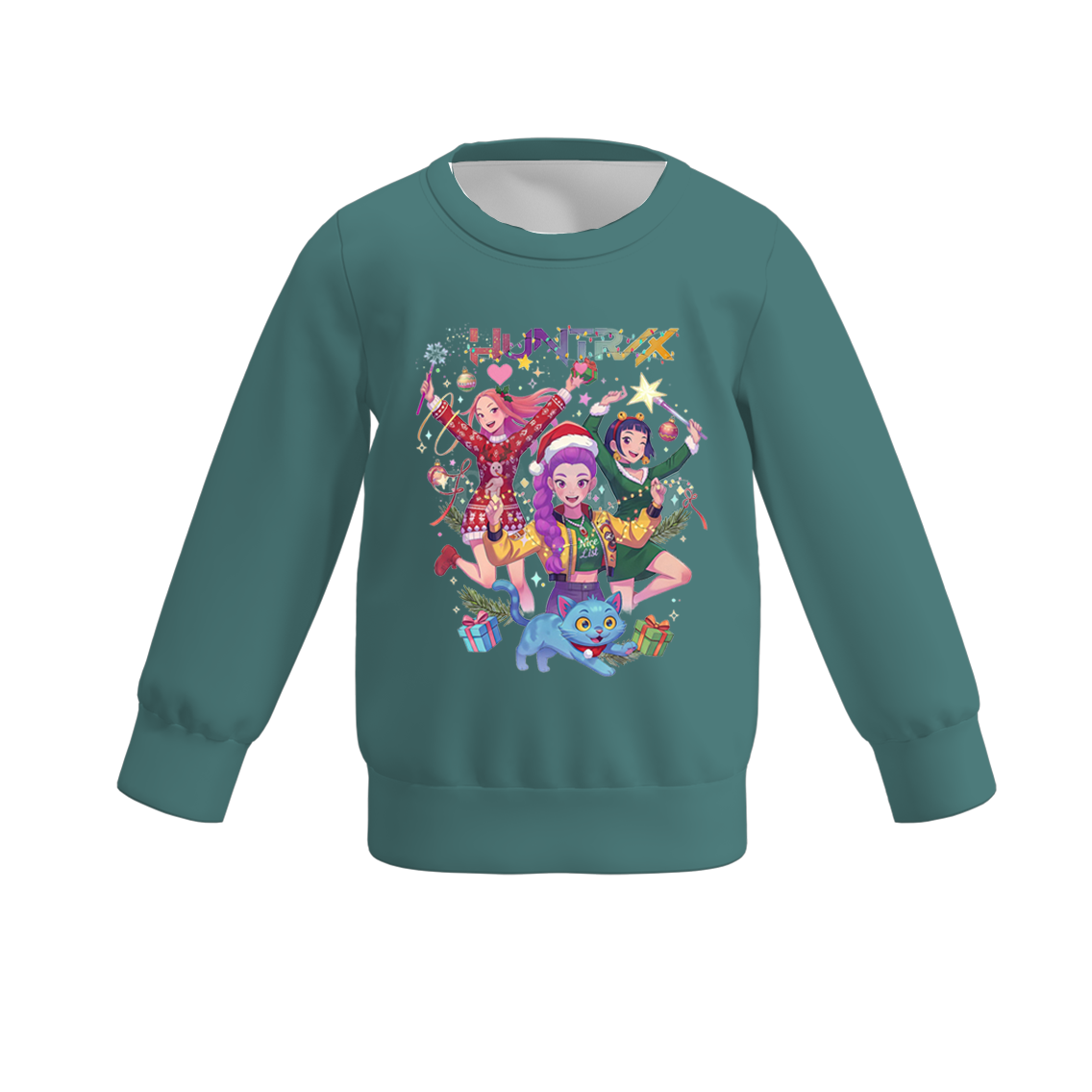 2025 Fall Kpop Demon Hunter Print Long Sleeves Sweatshirts For Kids