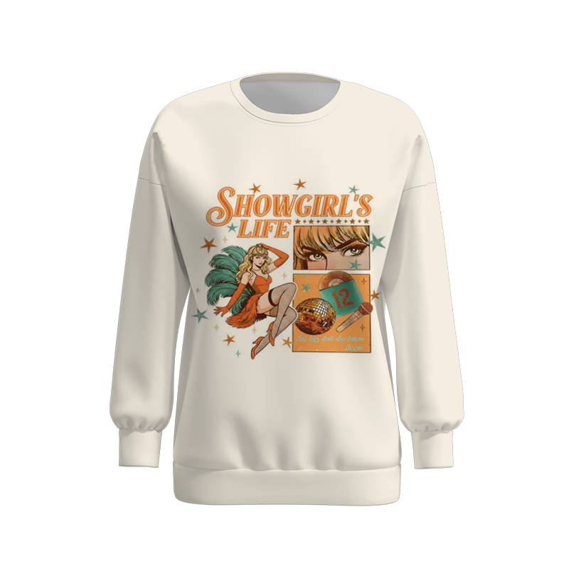 2025 Taylor Swift "SHOW GIRL" Print Mommy And Me Sweatshirt