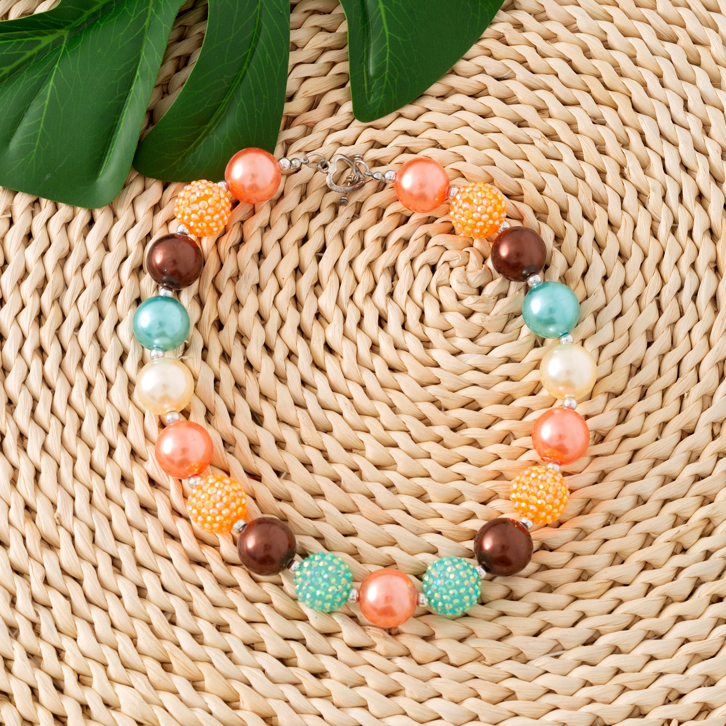 Girls Fashion Cute Chunky Bead Necklaces Accessory
